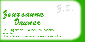 zsuzsanna dauner business card